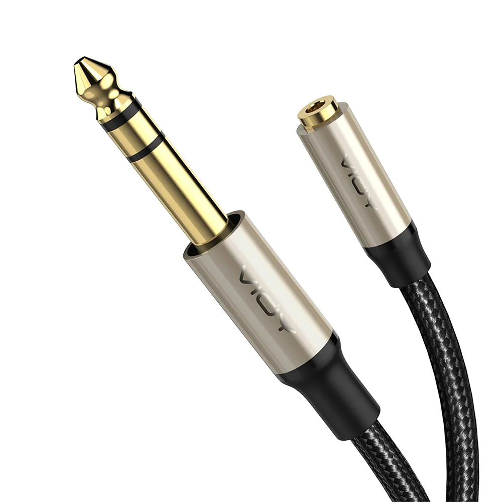 Audio Splitter Y - 6.35mm To 3.5mm Headphone Adapter 1/4