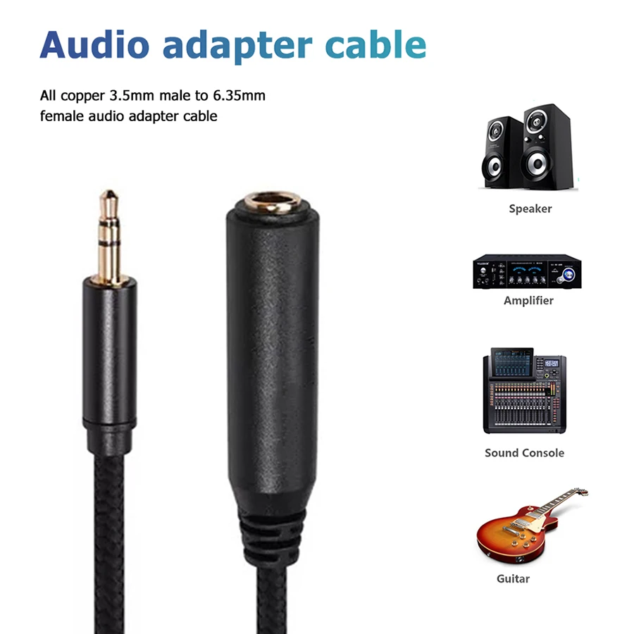 1/8 inch 3.5mm to 1/4 inch 6.3 - đánh giá và giá Cable Extension 3.5