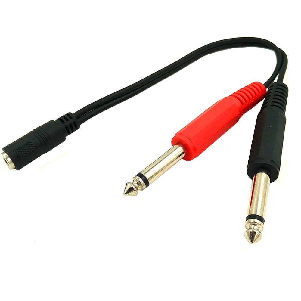 6.35 Mm Male To 2 6.35 Mm 3.5m - đánh giá và giá Audio Splitter Y