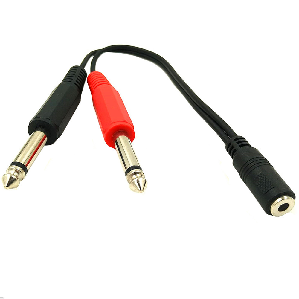 6.35 Mm Male To 2 6.35 Mm 3.5m - đánh giá và giá Audio Splitter Y