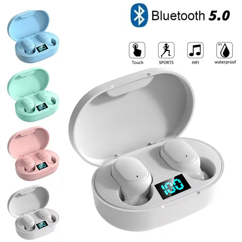 A6S TWS Earphone Wireless Blue - đánh giá và giá Bluetooth Headset On Ear