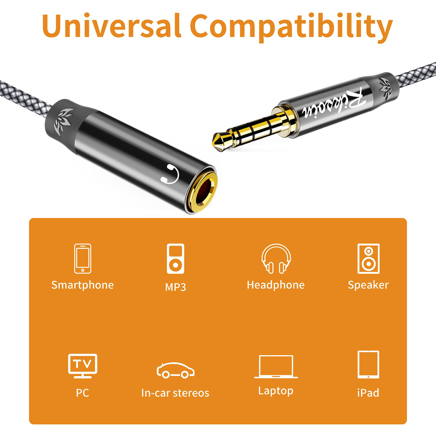 Riksoin 3.5mm Headphone Extens - đánh giá và giá Cable Extension 3.5