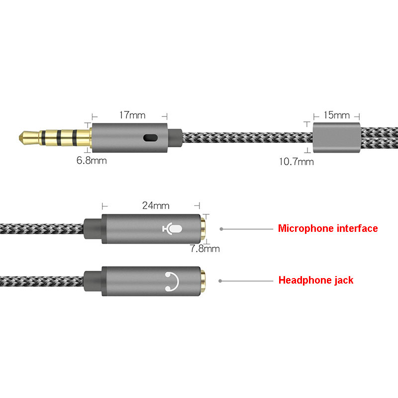 3.5mm Audio Splitter Y Jack 1  - đánh giá và giá Audio Splitter Y