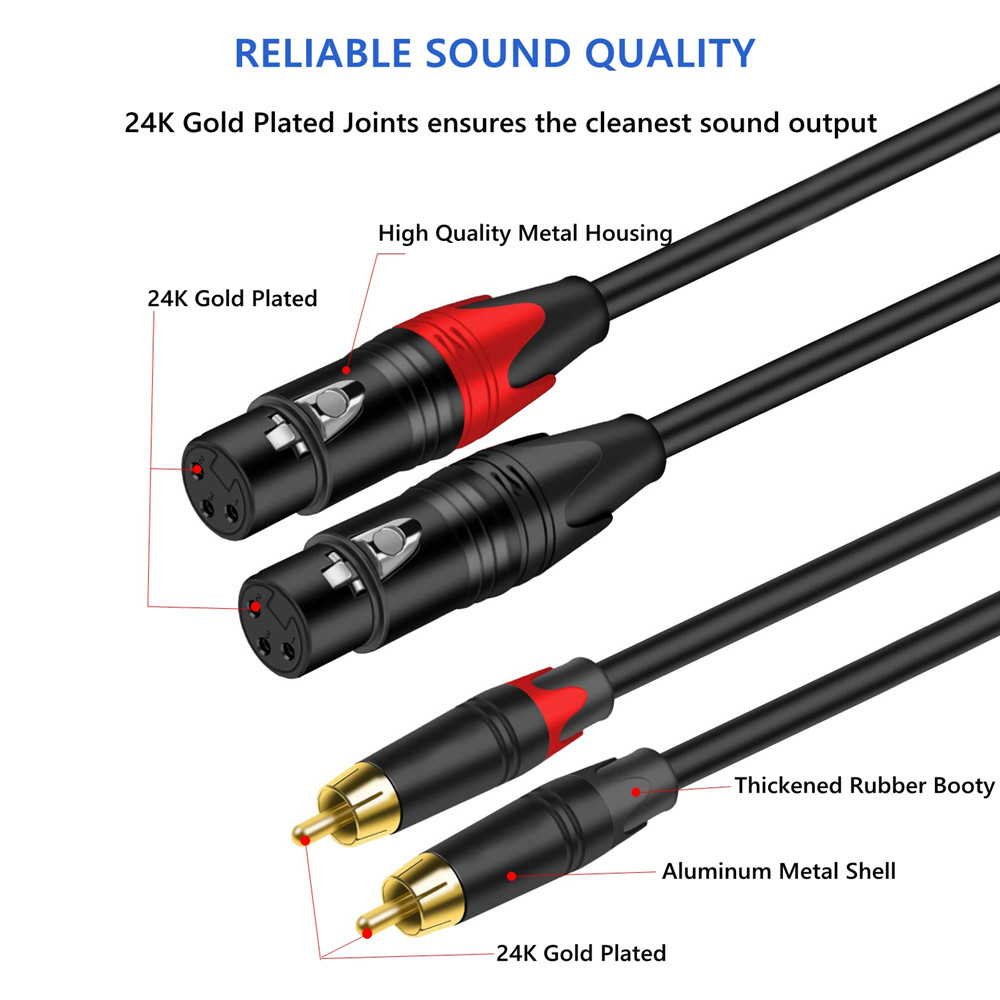 Dual Lotus 2RCA to Dual Male F - đánh giá và giá Audio Splitter Y
